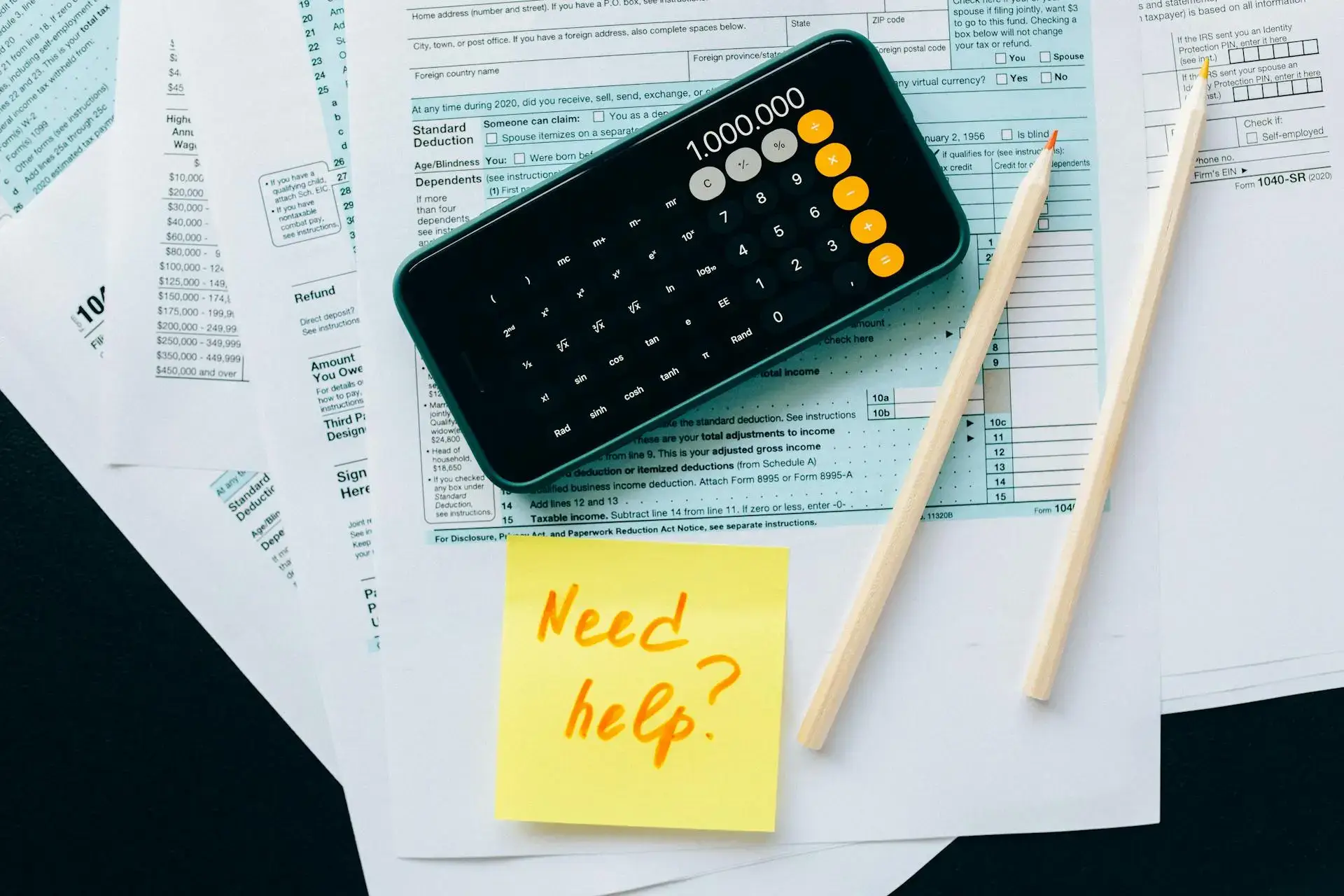 picture of calculations offering help